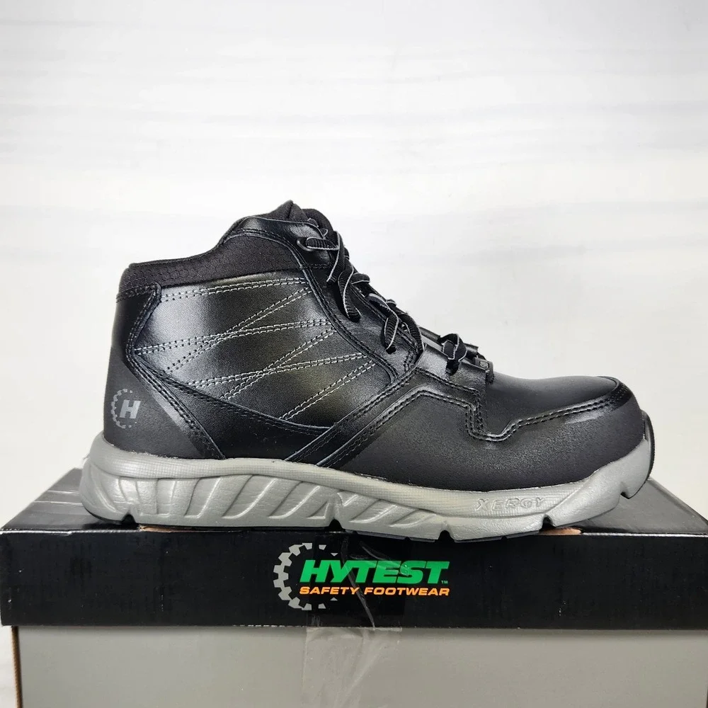 Hytest Annex Mid Ath Nano Toe Work Boot Mens Size 9 Black Safety SD 10 K12320